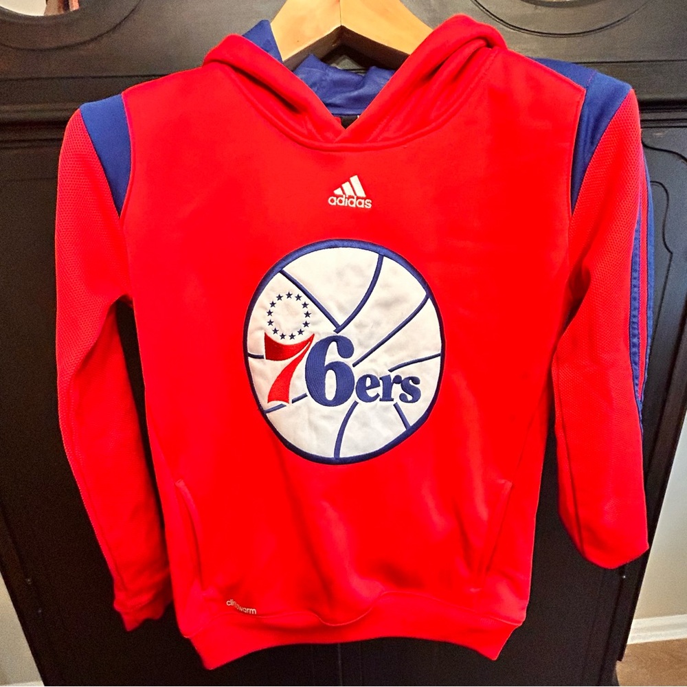 Adidas 76ers Hoodie Youth Size M (10-12)